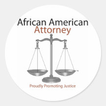 African America Attorney Stickers