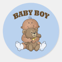 African American Baby Boy Sticker
