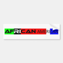African American Bumper Sticker