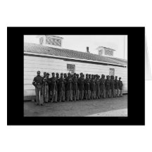 African American Company E 1865 Greeting Cards
