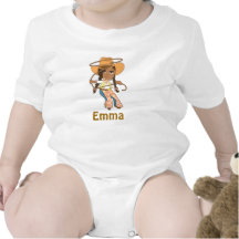 African American Cowgirl Shirt with Name
