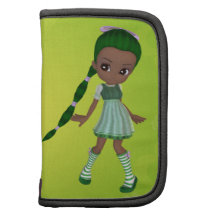 African American Lady Lime Planner