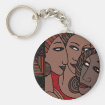 African American Women Keychain