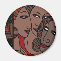 African American Women Magnets