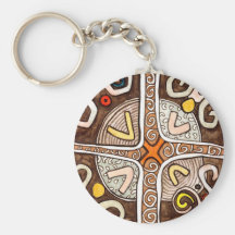 African Art Keychain