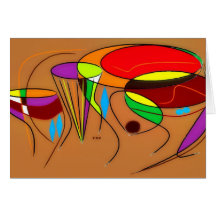 African Drum Set Card