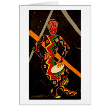 African Drummer Cards