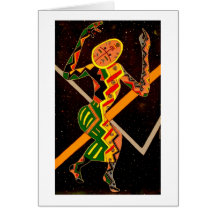 African Drummer Cards