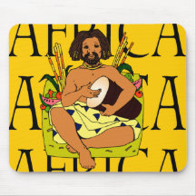 AFRICAN DRUMMER MOUSE PADS