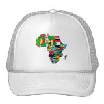 African Map of Africa flags within country maps Trucker Hat