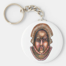African Mask keychain