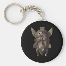 African Mask Keychain