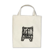 African tribal canvas bag