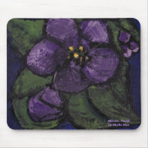 African  Violet by Aletta Mes Mousepad