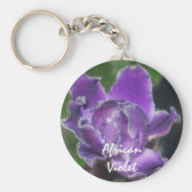 African Violets Keychain