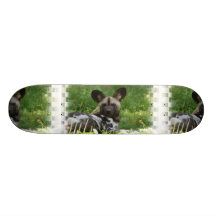 African Wild Dog Photo Skateboard