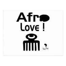 Afro Love with  DUAFE Postcard