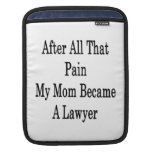 After All That Pain My Mum Became A Lawyer Sleeve For iPads