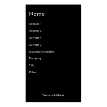 After Dark Business Cards