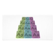 Agamas-Ag-Am-As-Silver-Americium-Arsenic Picture Card