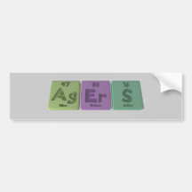 Agers-Ag-Er-S-Silver-Erbium-Sulphur Bumper Stickers