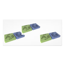 Ages as Ag Silver and Es Einsteinium Personalized Rack Card