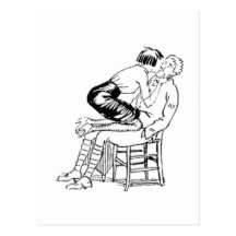 Aggressive Girl Postcard