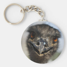 Aggressive Ostrich Keychains