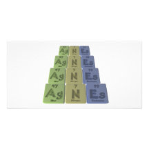 Agnes as Silver Nitrogen Einsteinium Customized Photo Card