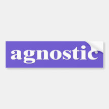 agnostic bumper stickers