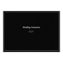 AH Monogram Wedding Invitation