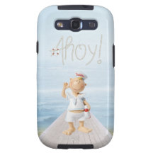 Ahoy! Cute Sailor on Boardwalk Samsung Galaxy SIII Cover