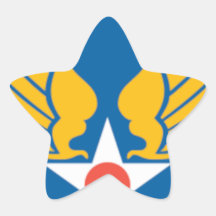 Air Corps Military Emblem Star Sticker