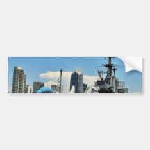 Aircraft Carrier Ship Bumper Sticker
