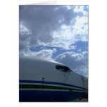 Airliner-cockpit-with-clouds-in-background Cards