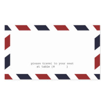 Airmail Escort Card Business Card Template