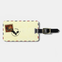 airmail luggage tag