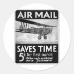 Airmail Poster Sticker