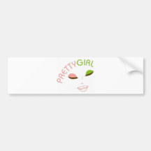 AKA Pretty Girl Bumper Sticker
