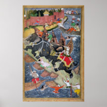 Akbar tames the Savage Elephant, Hawa'i Posters