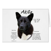Akita (blk) History Design Cards