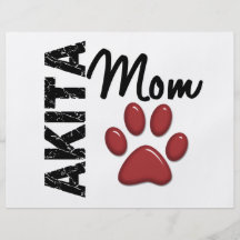 Akita Mum 2 Full Color Flyer