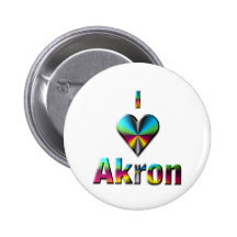 Akron -- Blue Green & Burgundy Buttons