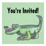 AL-E-GATOR Cartoon Personalised Announcement