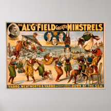 Al Field Greater Minstrels 1905 Print