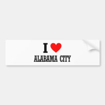 Alabama City, Alabama Design Bumper Stickers