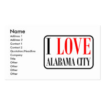 Alabama City, Alabama Design Business Card