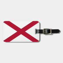 Alabama flag tag for bags