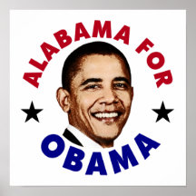 Alabama For Obama Poster