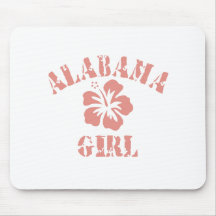 Alabama Pink Girl Mouse Pad